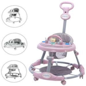 Pepita 3in1 Convertible Light-up Baby Comp cu mâner de împingere #roz