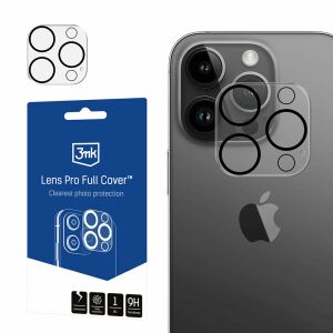 3MK Lens Pro Full Cover for iPhone 12 Pro - Camera Lens Protector - 3MK Screen Protector