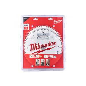 Set de discuri din lemn 254 x 30 mm 2 buc 24 + 48 dinți TWIN PACK pentru ferăstraie circulare manuale MILWAUKEE 82845878 - Construcții și renovări