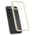 Spigen Ultra Hybrid case for iPhone 15 Pro Max in beige, showing the back of the case