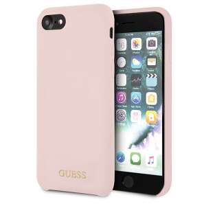 Guess GUHCI8LSGLLLP iPhone 7/8/SE 2020 / SE 2022 világos rózsaszín/rózsaszín keménytok Szilikon 82848375 - Guess