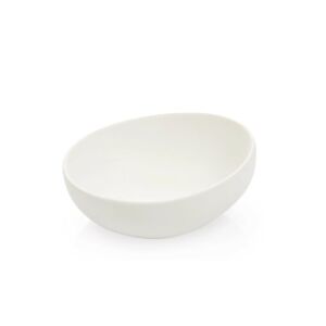 FANCY HOME Stones Fehér Tál 11 cm, Kis Kerámia Tálaló Tál - Tál