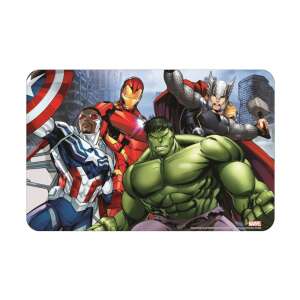 Bosszúállók csapat tányéralátét, rajta Vasember, Hulk, Amerika Kapitány és Thor - Tányéralátét