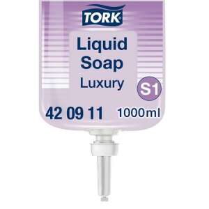 TORK Liquid soap, 1 l, S1 system, TORK "Luxury", purple