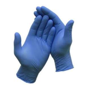 Ochranné rukavice, jednorazové, nitrilové, veľkosť L, 200 kusov, bez prášku, modré 82924817 Jednorazové rukavice