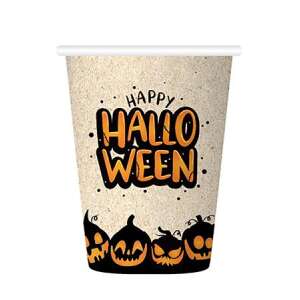 Halloween Pappbecher, 210 ml, 6er Pack - Einwegbecher
