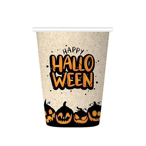 Хартиени чаши за Хелоуин, 210 ml, 6 броя