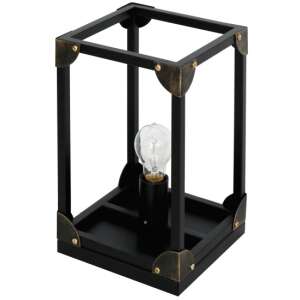 Klausen KL 6564 CaseTL1 lampă de masă metalică neagră cu soclu E27 - Aplice perete