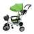 LittleONE by Pepita green tricycle with sun canopy and basket