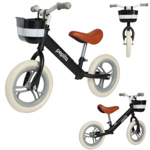 Rowerek biegowy Pepita z metalową ramą 12" #czarny