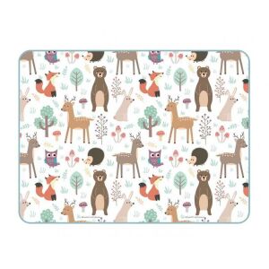 NiceKids nagyméretű Játszószőnyeg táskával kz0802 - Erdei állatok (150x180cm)