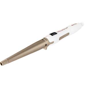 ECG KE 2451 Simply Curly Kúpos hajcsavaró, fehér és arany színben, kerámia bevonattal - ECG