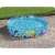 Bestway Fill N Fun Odyssey Kids Round Pool, 183x38 cm, blue with dolphin and fish print, in a garden setting