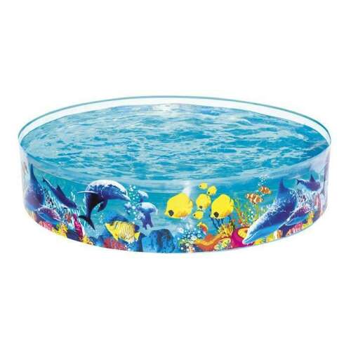 Bestway Fill 'n Fun Odyssey Kids Pool, 183x38 cm, Dolphin and Fish Design