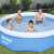 Bestway Fast Set aufblasbarer Pool mit Filterpumpe, Familie genießt den Pool