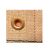 Close-up of GoldScreen beige shade net with reinforced grommet