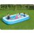 Bestway Family Inflatable Pool 305x183x46cm filled with water, kids playing