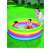 Bestway 157cm inflatable kids pool, rainbow colors, kids playing