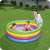 Bestway 157cm inflatable kids pool, rainbow colors, kids playing
