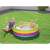 Bestway 157cm inflatable kids pool, rainbow colors, kids playing