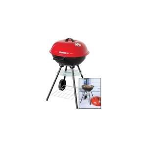 STR BBQ Globus Kerti grillsütő #fekete-piros 32839560 Kerti grillező, sütő