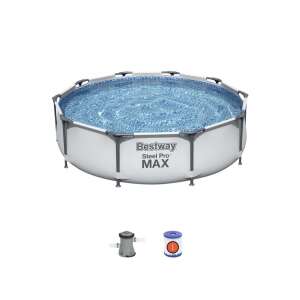 Bestway steel pro max Metallrahmenschwimmbecken mit Spinner und Filter 76x305cm (8050001) 32839602 Gartenpools