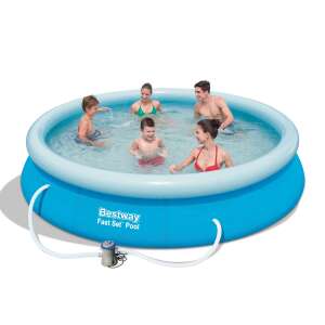 Bestway Rodos 76x366cm Aufblasbarer Pool mit Spinner und Filter #blau 32907466 Gartenpools