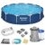 Bestway 366x76cm Cadru metalic piscină cu spinner de apă, filtru 135529432