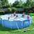 Bestway Steel Pro above ground pool with family enjoying the water