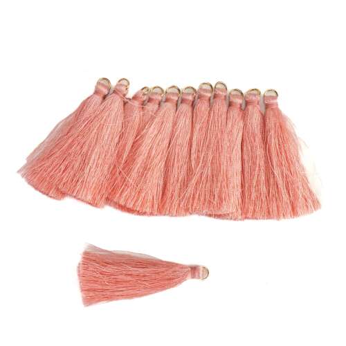 12 pack of pink tassels, 6cm long, for crafting and DIY projects