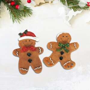 2 db-os mézeskalácsos karácsonyi hűtőmágnes szett - Hűtőmágnes