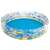 Bestway Deep Dive Inflatable Kids Pool, 152cm diameter, 30cm deep, blue and yellow, with sea life design