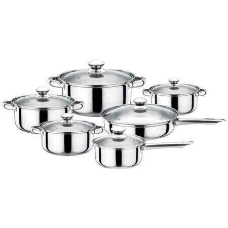 STAHLMAN 12 részes, indukciós rozsdamentes acél edénykészlet ST-401