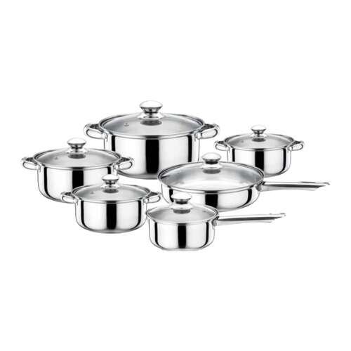 STAHLMAN 12 részes, indukciós rozsdamentes acél edénykészlet ST-401