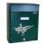 Green mailbox with two pheasant motif, Posta II mailbox