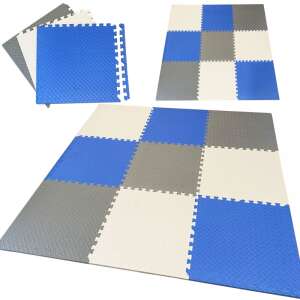 NiceKids puzzle habszivacs Játszószőnyeg kz0797 #kék-szürke (180x180cm)