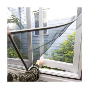 Tépőzáras Szúnyogháló ablakra 130x150cm #fekete