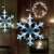 LED snowflake light curtain, 224 cold white LEDs, 3 x 0.75 meters, IP44, Family Decor