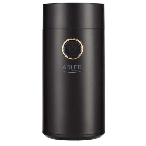 Adler AD4446BG coffee grinder, black, front view