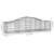 vidaXL 4 db íves horganyzott vas gabion kosár 200x50x40/60 cm 83083000