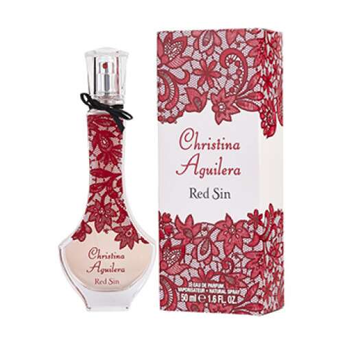 Christina Aguilera Red Sin parfüm üveg és doboz - Christina Aguilera