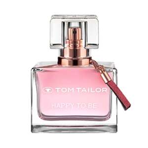 Tom Tailor Happy To Be Woman Eau de Parfum, 50 ml, rózsaszín üveg arany kupakokkal - Tom Tailor