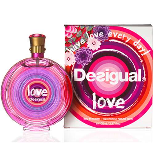 Desigual Love parfüm üveg és doboz, 100ml - Desigual