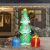 Outdoor inflatable Christmas tree decoration with LED lights and gift boxes