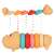 Hippopotamus sensory blocks stacking toy for babies, soft silicone, colorful rings, stacking and play, multiple angles