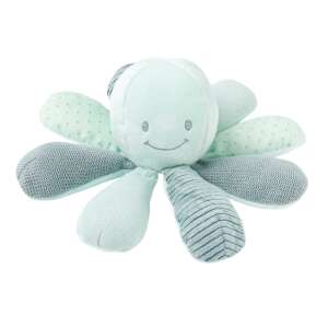 Nattou Lapidou Octopus Green Plush Toy, soft and cuddly for babies, with multiple textures and activities - Plush Toy