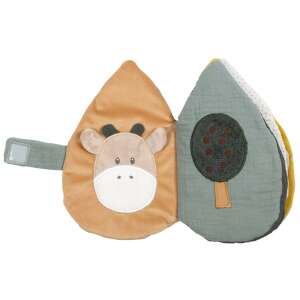 Nattou Luna és Axel puha babakönyv zsiráf és fa mintával - Babakönyv