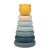 Nattou silicone ring stacker toy for baby boys, developmental toy