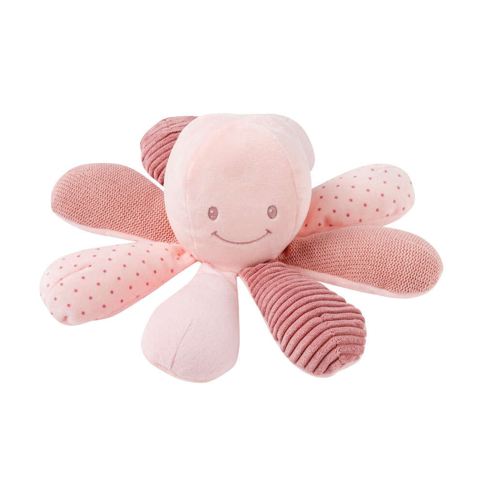 E-shop Nattou okupačná hračka plyšová Lapidou Octopus Pink
