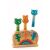 Djeco Hipp-hupp Pop Up Toy, wooden base with animal figures